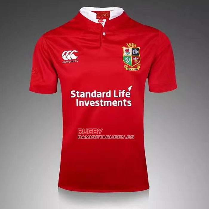 Camiseta British & Irish Lions Rugby 2017 Entrenamiento Rojo